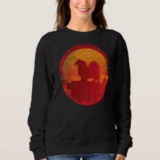 Sudadera Sunset retro de perro de España tibetano