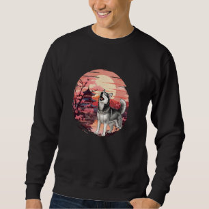 Sudadera Sunset Siberian Husky japonés