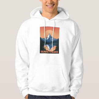Sudadera SunsetPeak: Majestic Mountain Sunset Hoodie