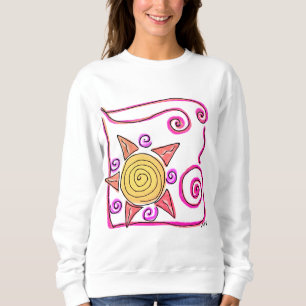 Sudadera Sunshine abstracta arte para usar