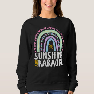 Sudadera Sunshine And Karaoke Cute Rainbow Graphens