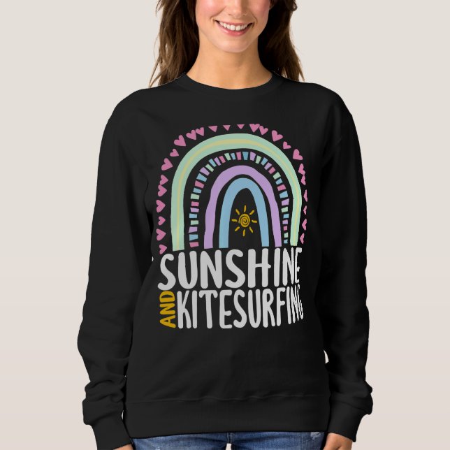 Sudadera Sunshine And Kitesurfing Cute Rainbow Graphome (Anverso)