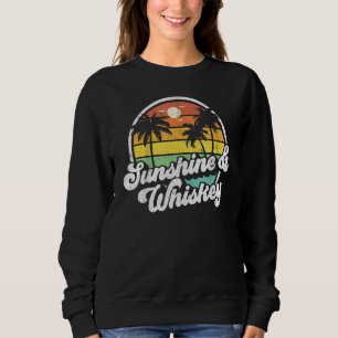 Sudadera Sunshine and Whiskey Beach Funny Retro 70 Vintage