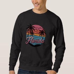 Sudadera Sunshine State Florida Sunshine Palm Trees Beach