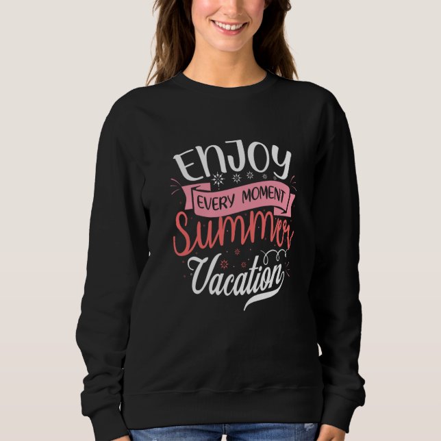 Sudadera Sunshine Summer Palm Trees Beach Vibes Summer vaca (Anverso)