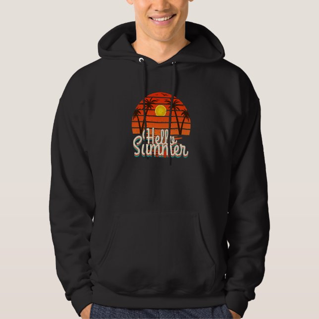 Sudadera Sunshine Summer Palm Trees Beach Vibes Tropical Su (Anverso)