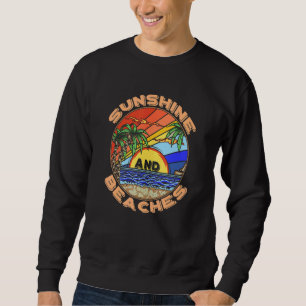 Sudadera Sunshine Y Playas Palmeras Isla Tropical Sa