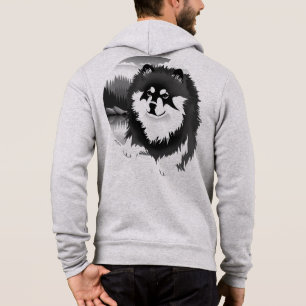 Sudadera SUOMI - Arte con cremallera para Lapphund finlandé
