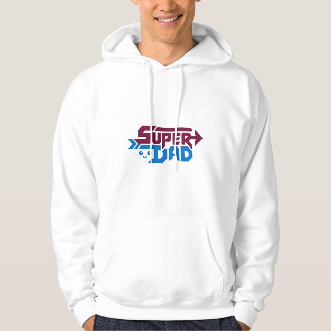 Sudadera Super Dad Gamer Gift – Cute Retro (Anverso)