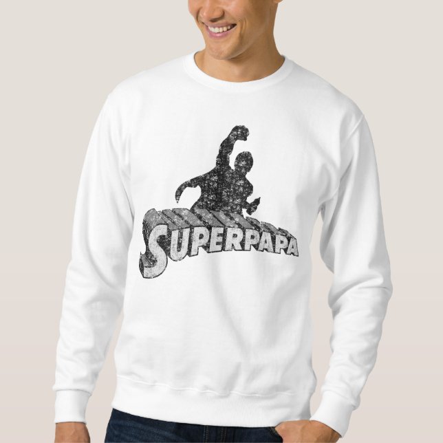 Sudadera Super Dad. Super Papa. Súper Papá (Anverso)
