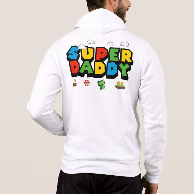 SUDADERA SUPER DADDY MARIO STYLE (Reverso)
