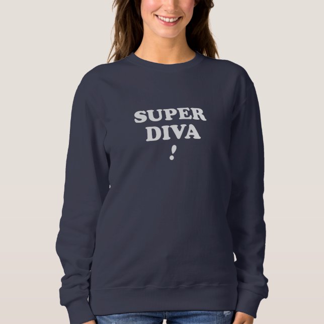 Sudadera Super Diva RBG (Anverso)