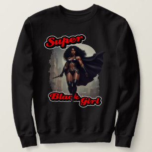 Sudadera SUPER Héroe de Acción CHICA NEGRO