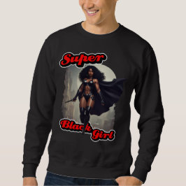 Sudadera SUPER Héroe de Acción CHICA NEGRO