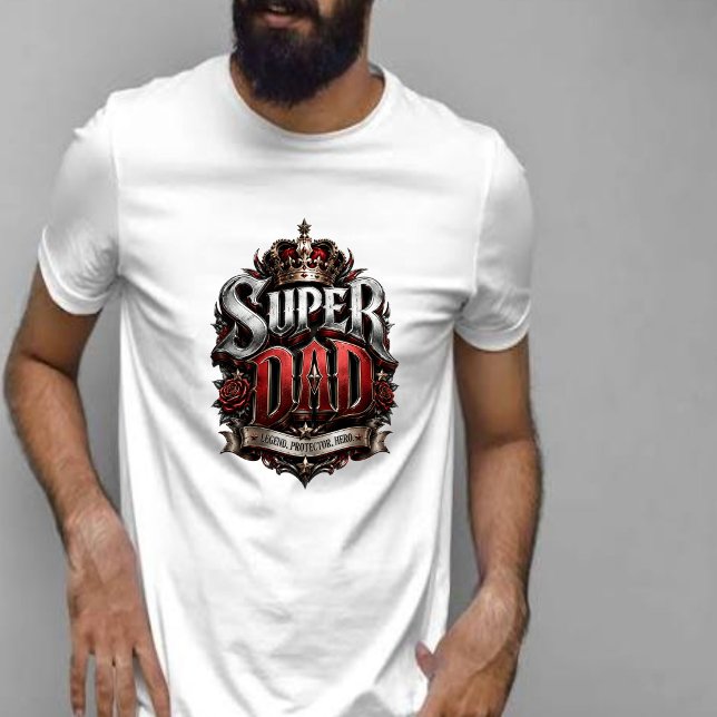 Sudadera Super Papá Coronado Héroe (Subido por el creador)