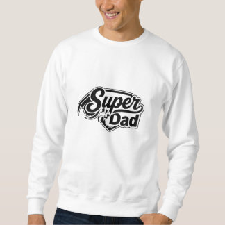 Sudadera Super Papá Hero Escudo - Regalo del Día del Padre
