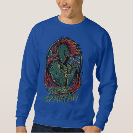 Sudadera Super Spartan Warrior Helmet Ancient Greek Vintage