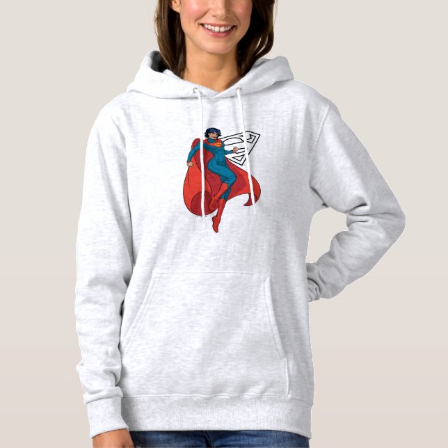 Sudadera Supergirl abusando de un traje azul (Anverso)