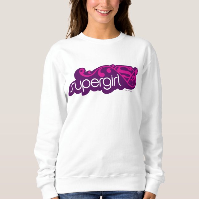 Sudadera Supergirl Groovy Name y S-Shield (Anverso)