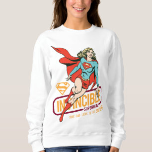 Sudadera Supergirl invencible retro gráfico
