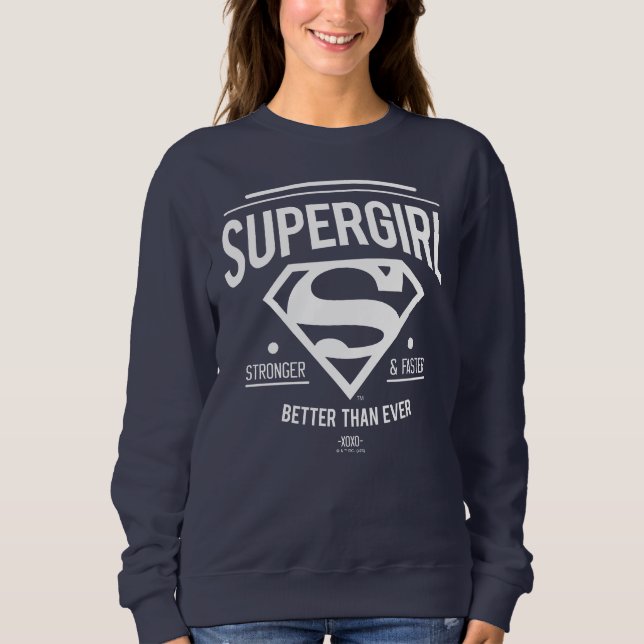 Sudadera Supergirl mejor que nunca retro gráfico (Anverso)