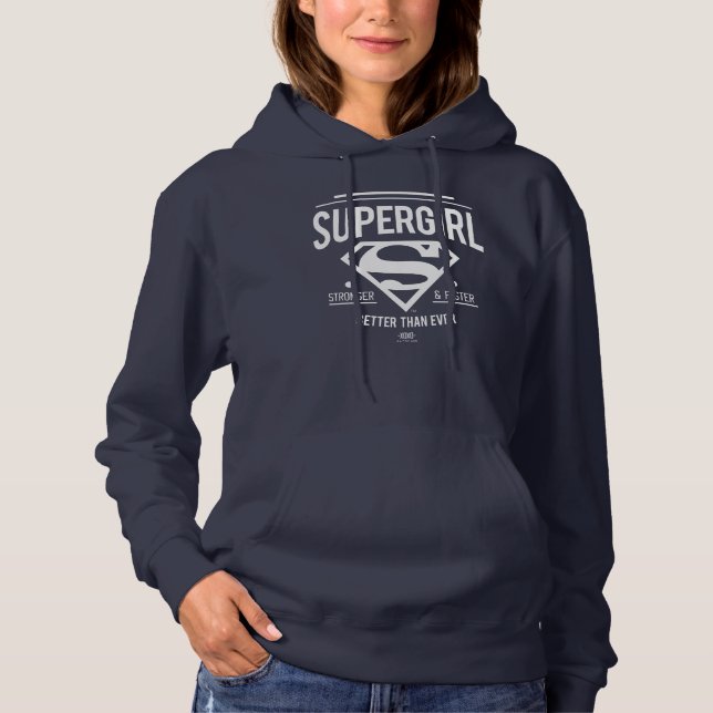 Sudadera Supergirl mejor que nunca retro gráfico (Anverso)