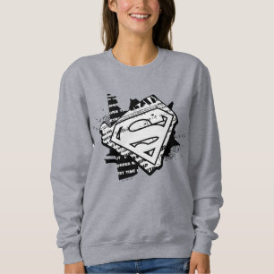Sudadera Supergirl Newsprint S-Shield