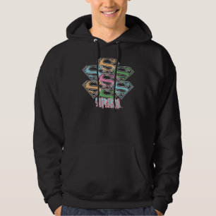 Sudadera Supergirl Pastel Logo Collage