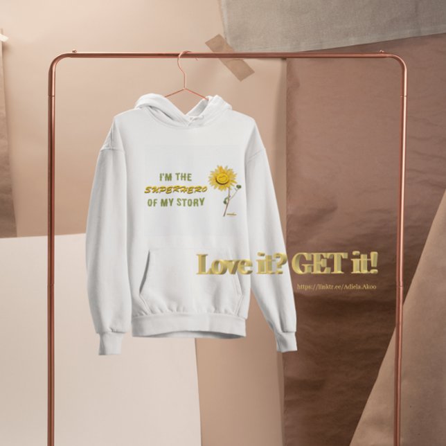 Sudadera SUPERHERO Hoodie del poeta Adiela Akoo (Superhero Hoodie by Poet Adiela Akoo - because you're the SUPERHERO of your story. Love it? GET it!)