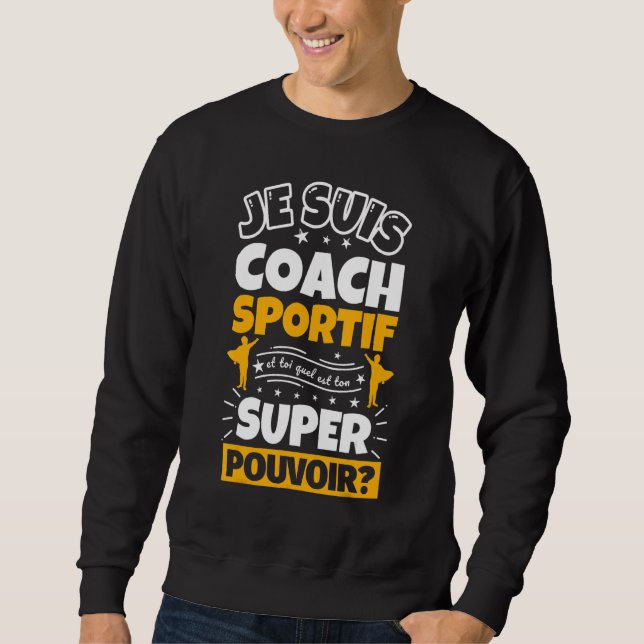 Sudadera Superhéroe del entrenador Sportif (Anverso)