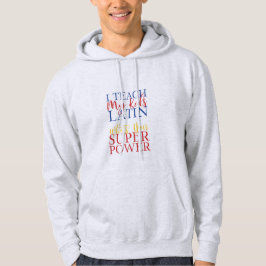 Sudadera Superhéroe latino del colegio de personalizable