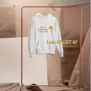 Sudadera Superhéroe lleno azip Hoodie del poeta Adiela Akoo