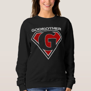 Sudadera Superhéroe retro vintage súper padrino parodia