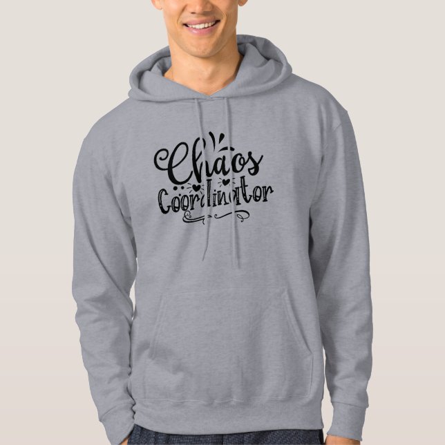 Sudadera Superhéroes del profesorado Mens Chaos Coordinador (Anverso)