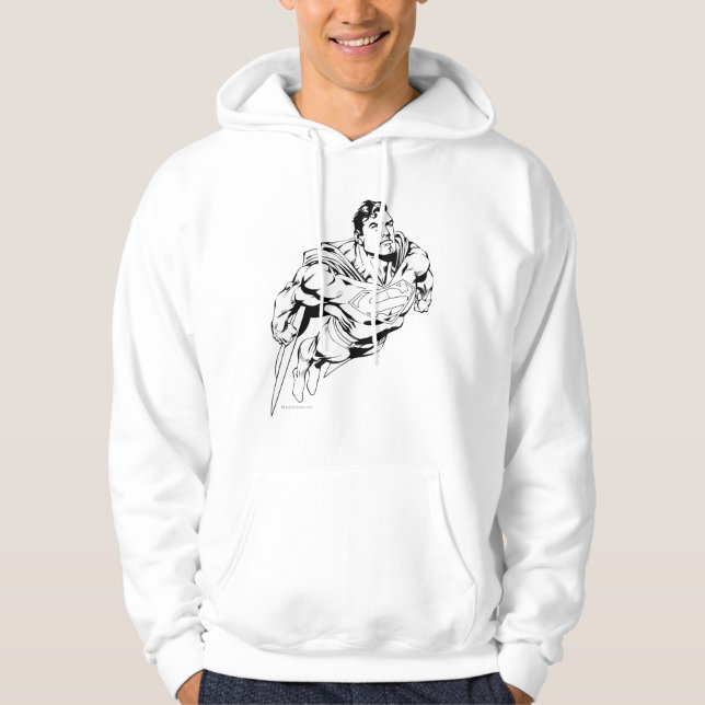 Sudadera Superman Black and White 1 (Anverso)