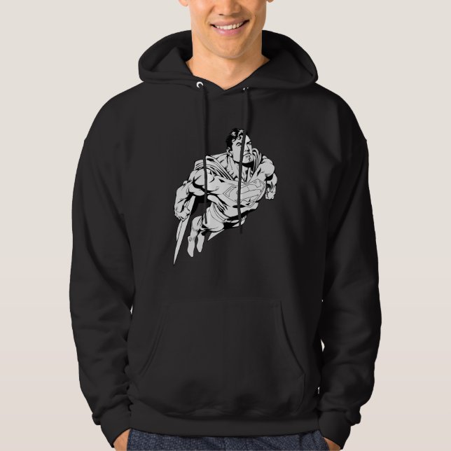 Sudadera Superman Black and White 1 (Anverso)