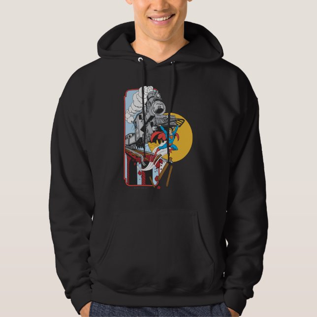 Sudadera Superman Lifts Train (Anverso)