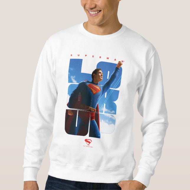 Sudadera Superman Look Up Pose (Anverso)