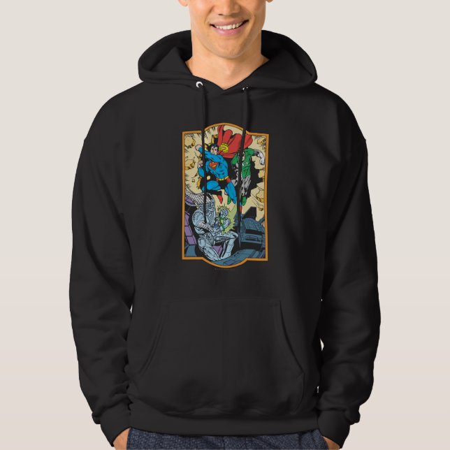 Sudadera Superman y Green Lantern en la lucha contra Braini (Anverso)