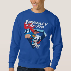 Sudadera Superman y Krypto Soar