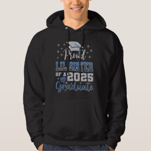 Sudadera Superorgullosa hermanita del graduado 2025 asombro