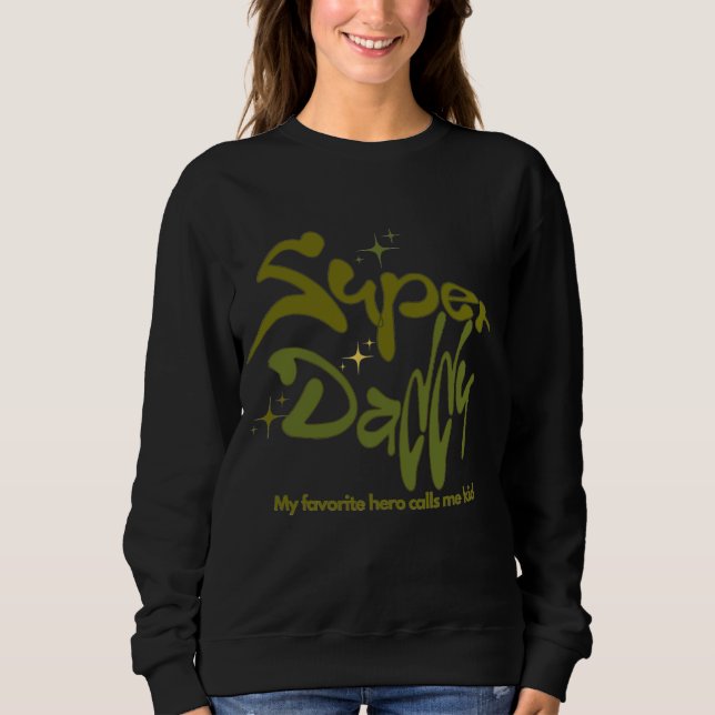 Sudadera Superpapá Héroe para Niños (Anverso)