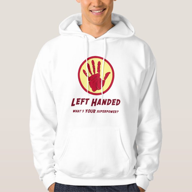 Sudadera Superpoder zurdo (Anverso)