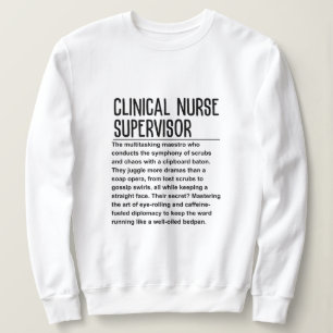 Sudadera Supervisor de enfermería clínica