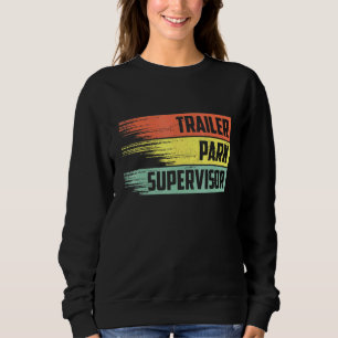 Sudadera Supervisor de parque de remolques retro