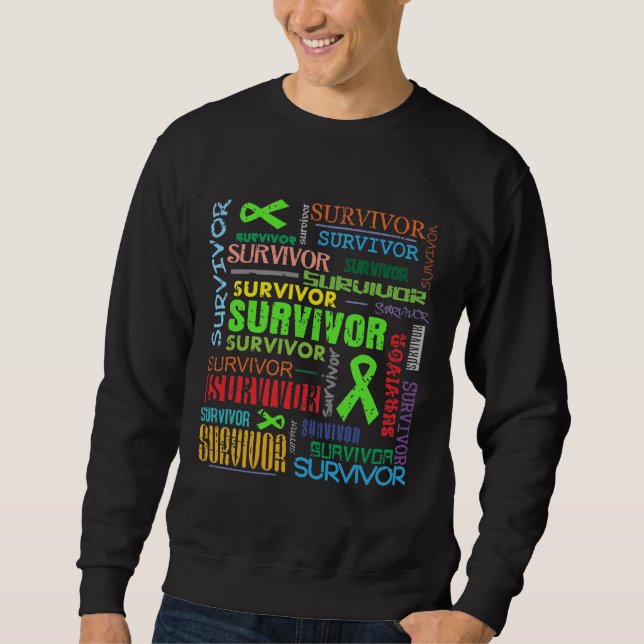 Sudadera Superviviente Collage.png del linfoma de (Anverso)