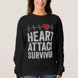 Sudadera Superviviente de ataque cardíaco Conciencia de la 