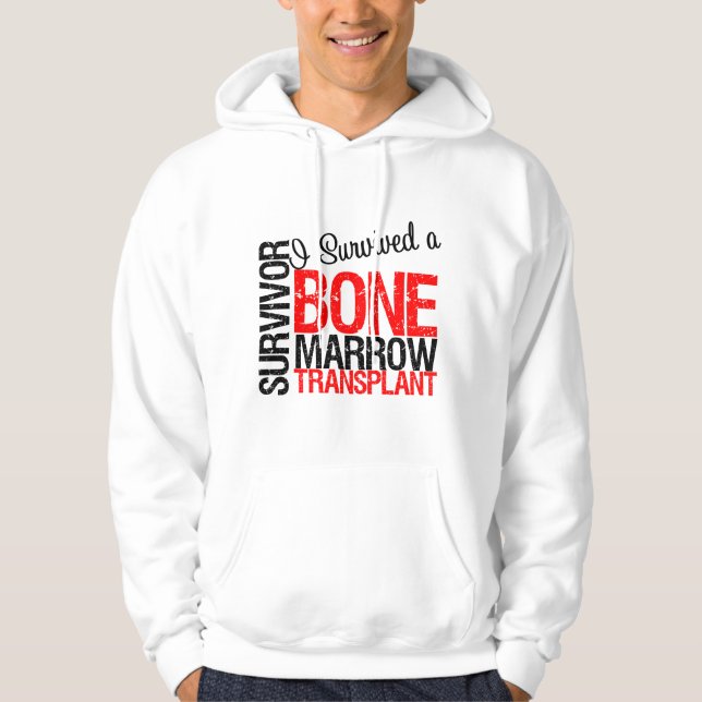 Sudadera Superviviente de BMT - sobreviví un trasplante de (Anverso)