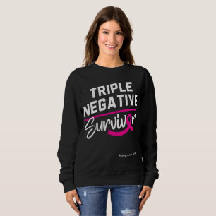 Sudadera Superviviente de cáncer de mama triple negativo co