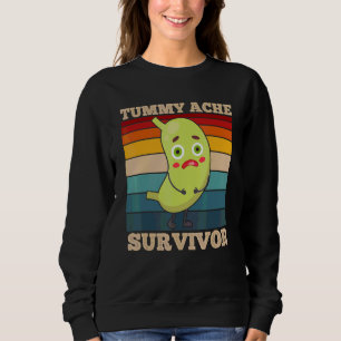 Sudadera Superviviente de dolor de barriga Dolor de estómag